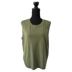 Quince Olive Green Muscle Tee